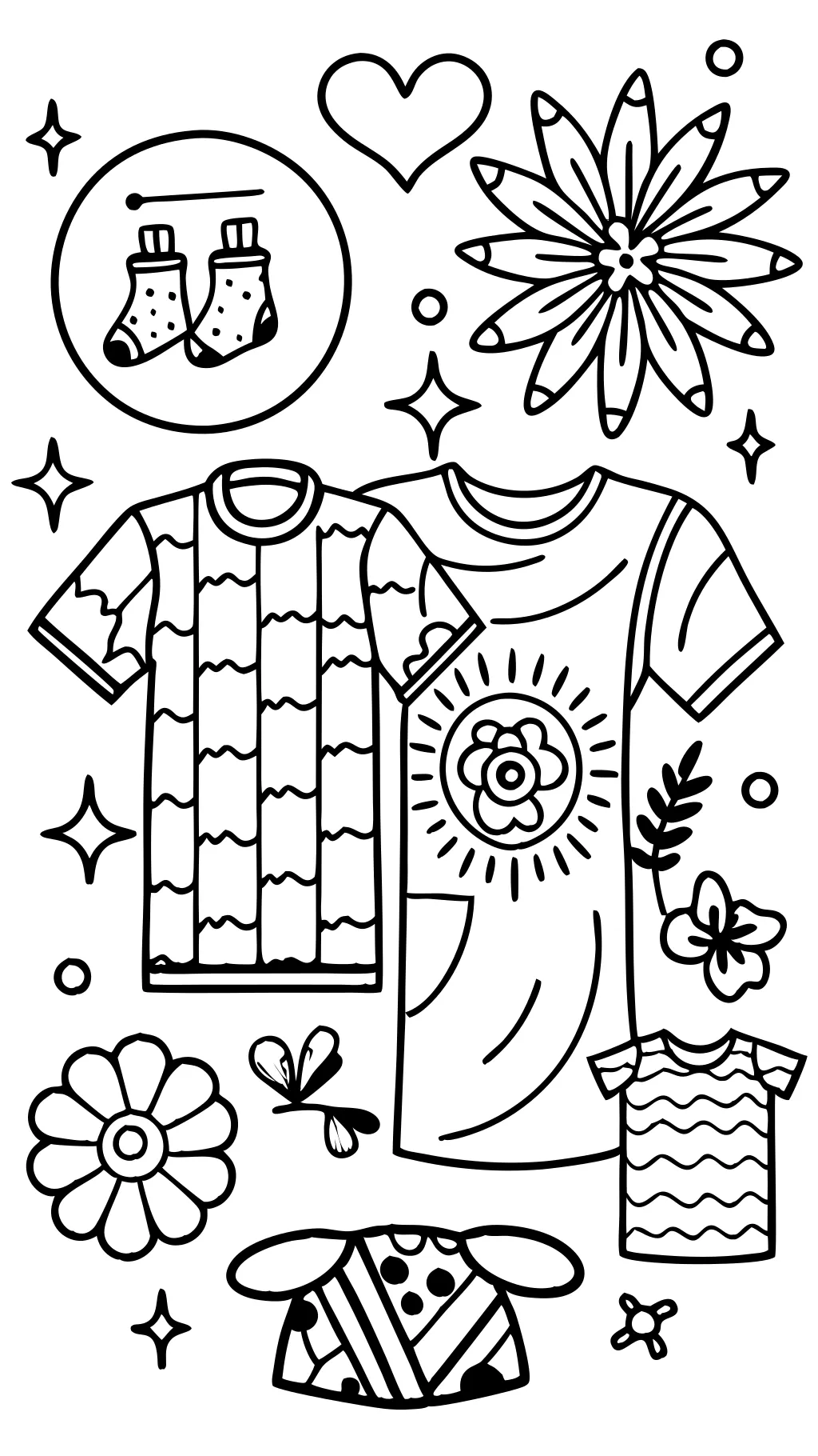 coloring pages of t shirts